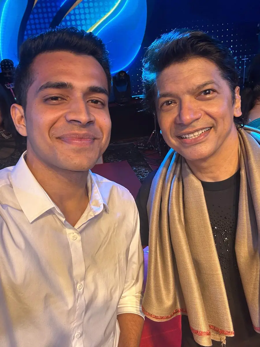 Founder Abhishek Kumar with playback singer Shaan